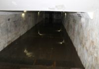 На Октябрьской площади затоплен подземный переход