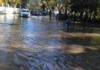 Наводнение по улице Цандера